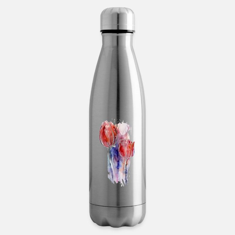 tulpen kunst - Isolierflasche - Lightsilver