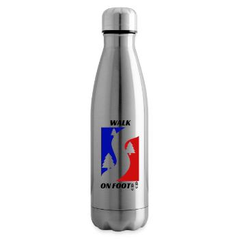 Le chemin de la marche a pied - Bouteille isotherme - argent clair - Droite