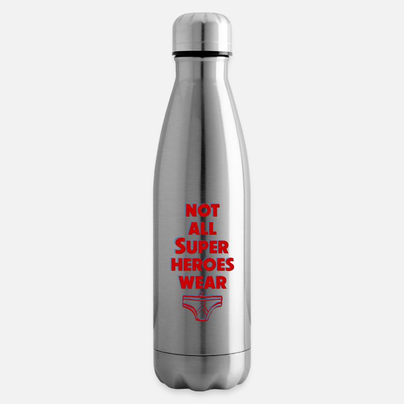 Nicht alle Superhelden tragen Slips - Isolierflasche - Lightsilver