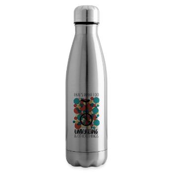 Einrad Einradfahrer Einradfahrerin - Isolierflasche - Lightsilver - Rechts