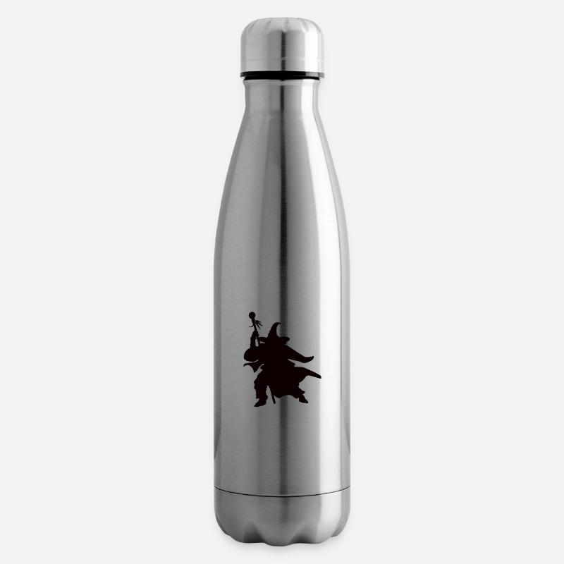 Conception de Silhouettes de magicien magicien - Bouteille isotherme - argent clair