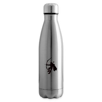 Waldläufer Silhouette, Rollenspieler Silhouette - Isolierflasche - Lightsilver - Rechts
