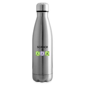La science est amusante - Bouteille isotherme - argent clair - Droite