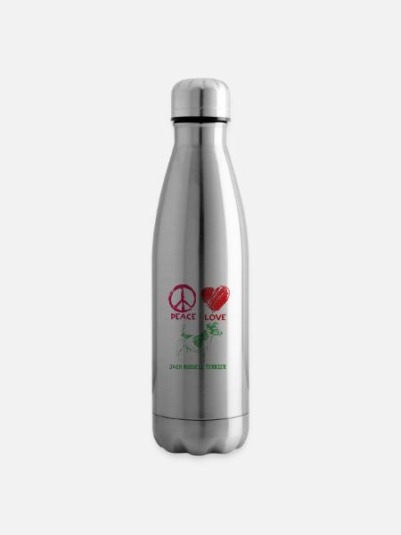 Jack Russel Terrier - Isolierflasche - Lightsilver