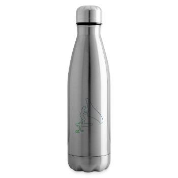foilwing wingsurf men hydrofoil wingsurfing - Insulated Water Bottle - silver - Right