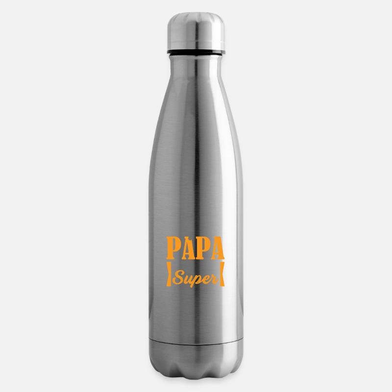Promu super papi grossesse grands parents drole - Bouteille isotherme - argent clair