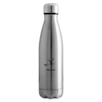 Basst Scho | Trachten Hirsch - Isolierflasche - Lightsilver - Rechts