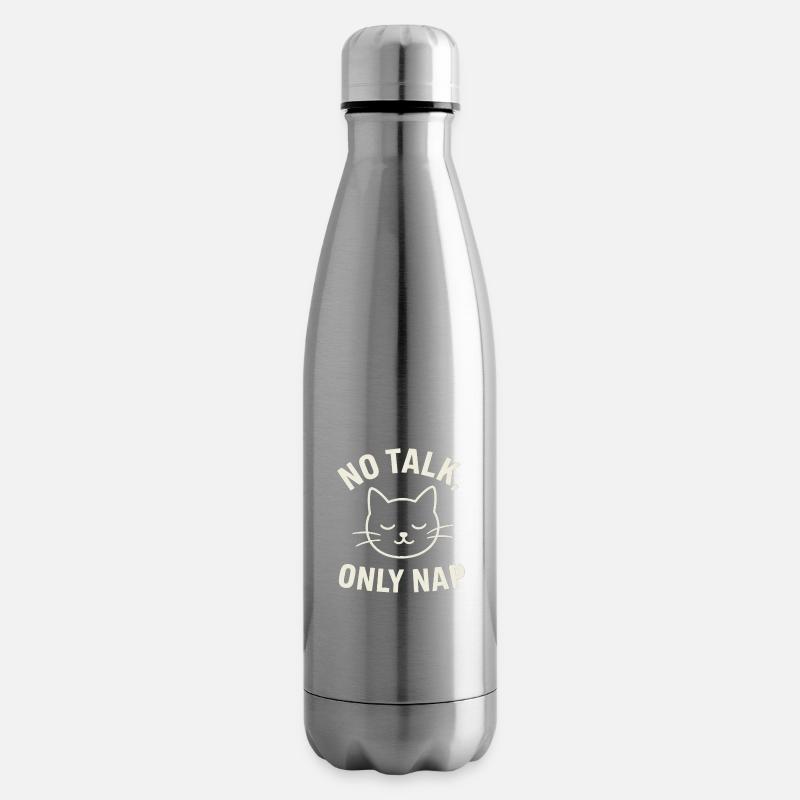 Nap – Katze - Isolierflasche - Lightsilver