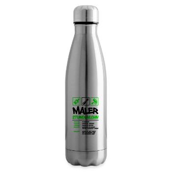 Farbe änderbar | Maler Stundenlohn - Isolierflasche - Lightsilver - Rechts