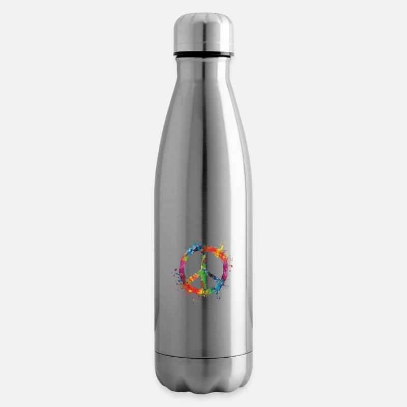 Colorful Pride Peace Vibrant Expression - Isolierflasche - Lightsilver