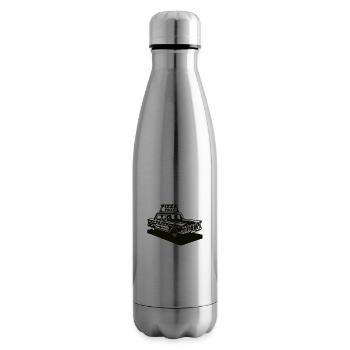 Vintage Pizza Taxi - Lieferservice Design - Isolierflasche - Lightsilver - Rechts