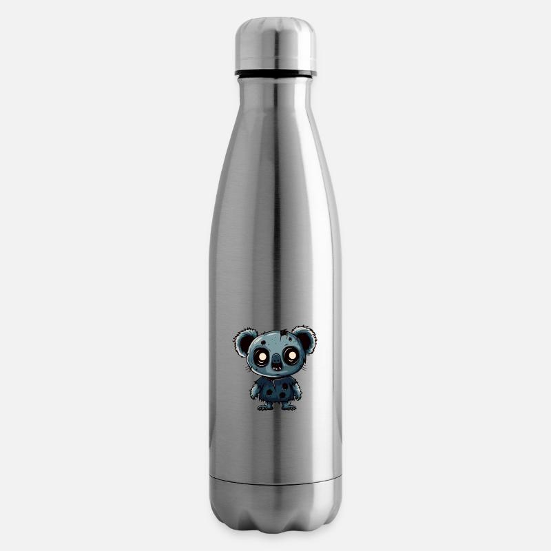 Koala Halloween Drôle Zombie - Bouteille isotherme - argent clair