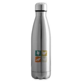 Poules Poule - Bouteille isotherme - argent clair - Droite