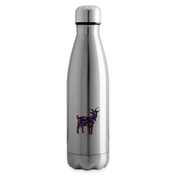 Chèvres - Bouteille isotherme - argent clair - Droite