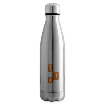 Basketball Players Basketball - Insulated Water Bottle - silver - Right