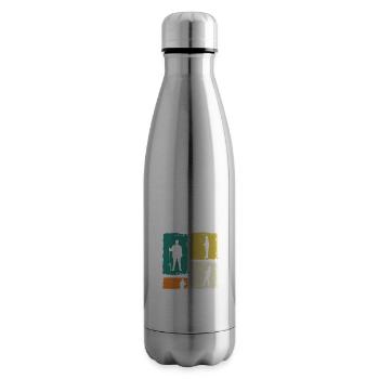 Angler Fishing - Insulated Water Bottle - silver - Right