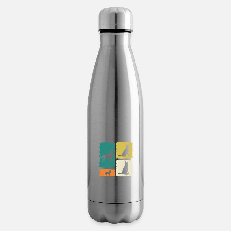 Hund Deutscher Schäferhund - Isolierflasche - Lightsilver