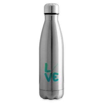 Flute player - Insulated Water Bottle - silver - Right