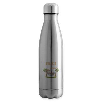 Paresseux Felix - Bouteille isotherme - argent clair - Droite