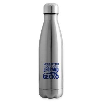 Gecko - Amphibie Tier - Isolierflasche - Lightsilver - Rechts