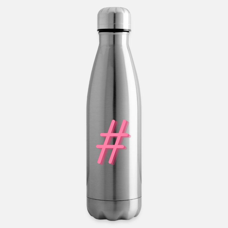 Hashtag - Isolierflasche - Lightsilver