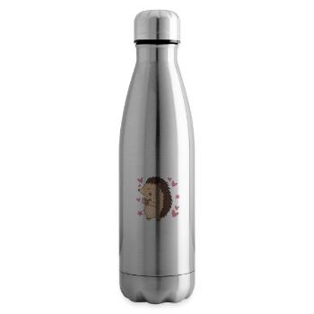 Hedgie Only A Girl That Loves Hedgehogs Hedgehog - Isolierflasche - Lightsilver - Rechts