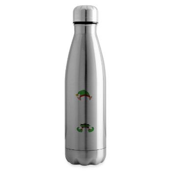Group Matching Family Christmas Gift Elf - Insulated Water Bottle - silver - Right