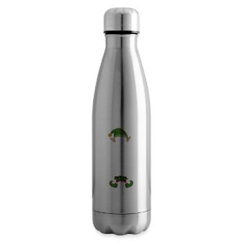 Group Matching Family Christmas Gift Elf - Insulated Water Bottle - silver - Right
