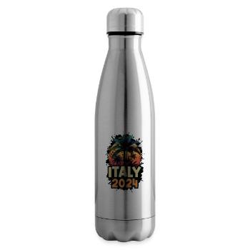 Italien 2024 Urlaub Spruch - Isolierflasche - Lightsilver - Rechts