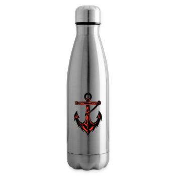 Icône du port d’ancre - Bouteille isotherme - argent clair - Droite