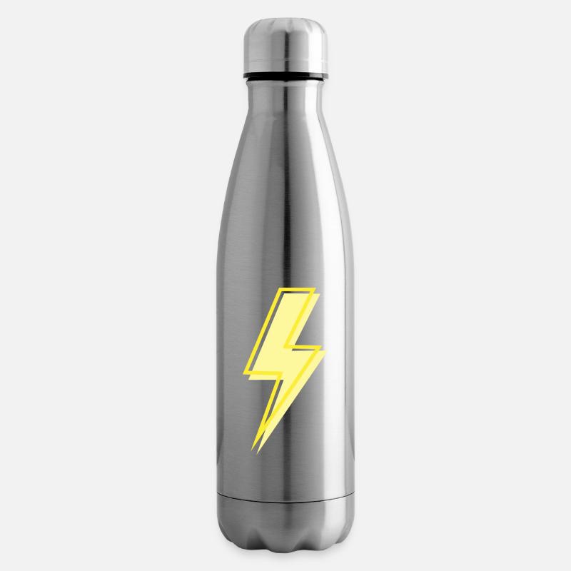 Lightning - Insulated Water Bottle - silver