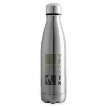Tennis tennis de tennis cadeau - Bouteille isotherme - argent clair - Droite