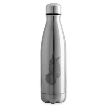 Maine coon weiß - Isolierflasche - Lightsilver - Rechts