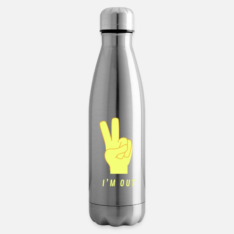 I'm out - Isolierflasche - Lightsilver