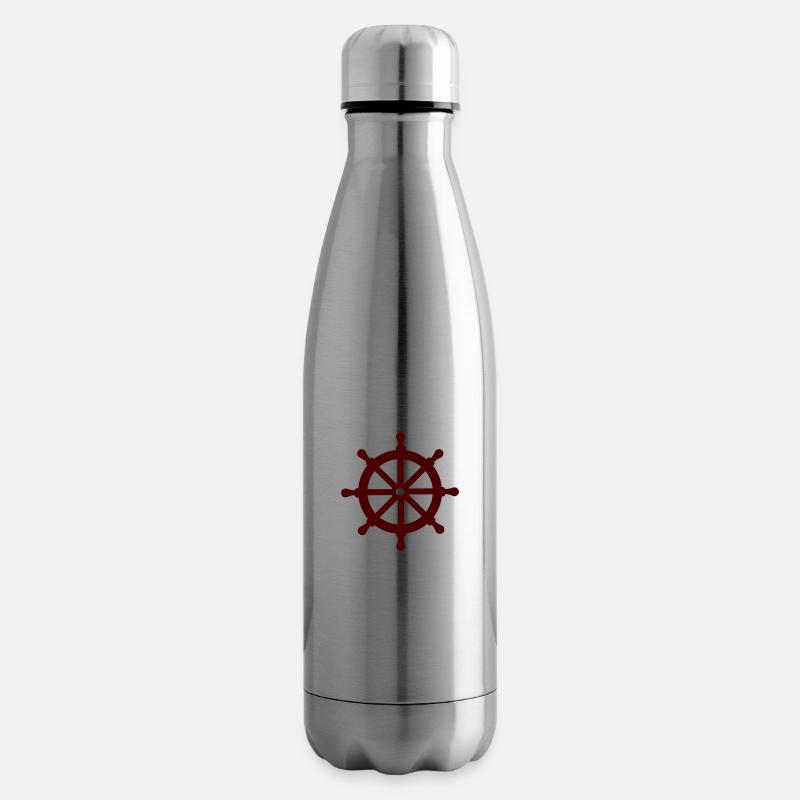 Steuerrad - Schiff - Isolierflasche - Lightsilver