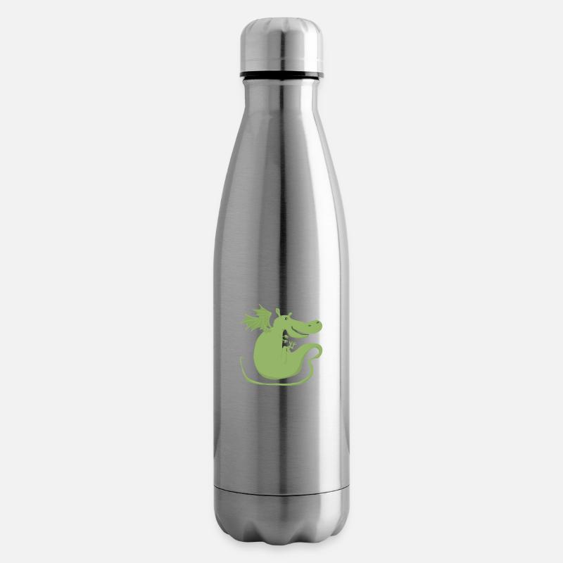 Drache - Isolierflasche - Lightsilver
