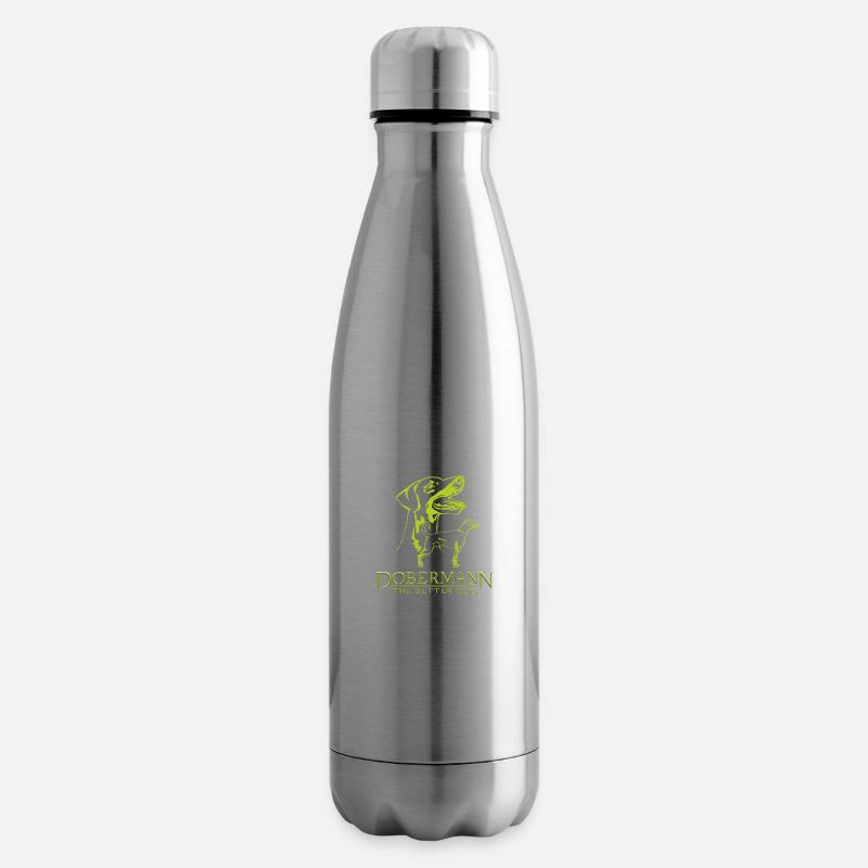 Dobermann TheBetterDog - Isolierflasche - Lightsilver