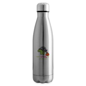 Don't scare me, I poop easily! - Isolierflasche - Lightsilver - Rechts
