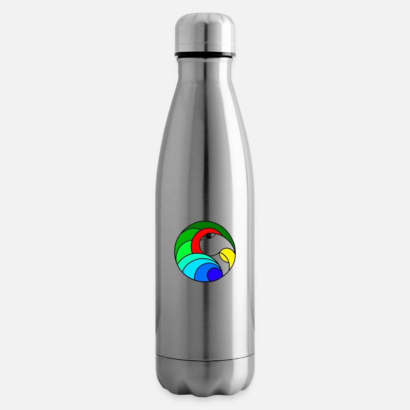 Papagei - Isolierflasche - Lightsilver