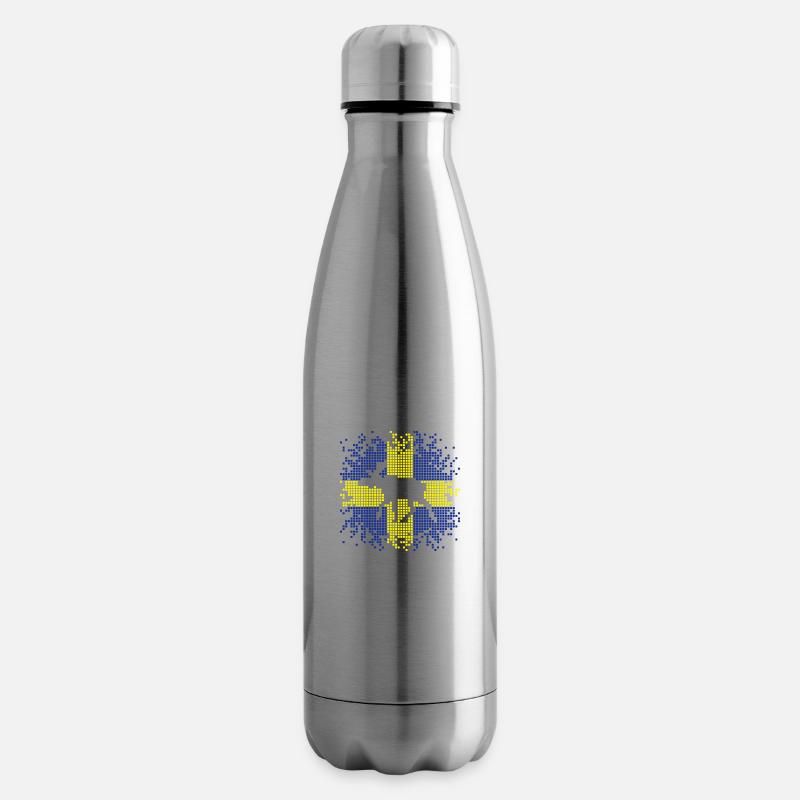 Pixel Elch - Isolierflasche - Lightsilver