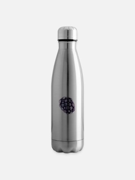 Brombeere - Isolierflasche - Lightsilver