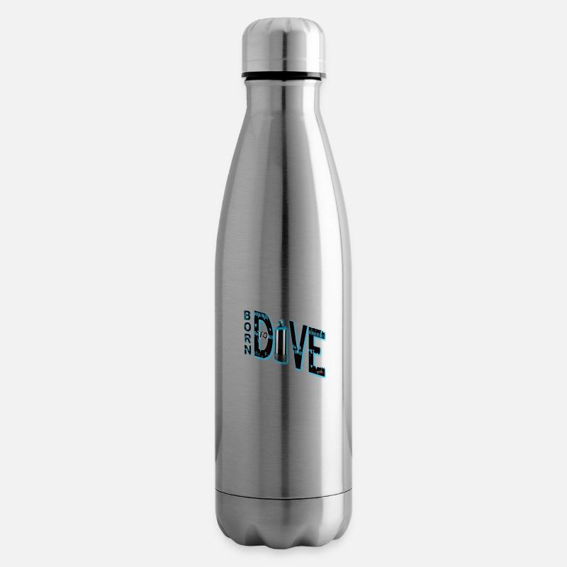 Born to Dive - Isolierflasche - Lightsilver