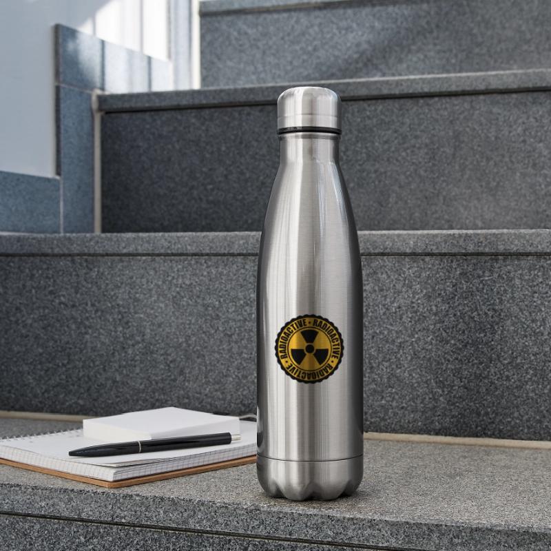 stamp danger caution caution caution atomic bomb Insulated Water Bottle