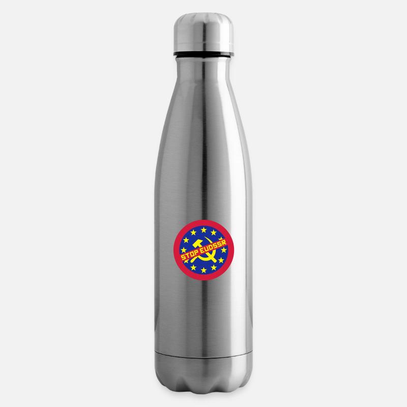 Stop EUSSR - Insulated Water Bottle - silver