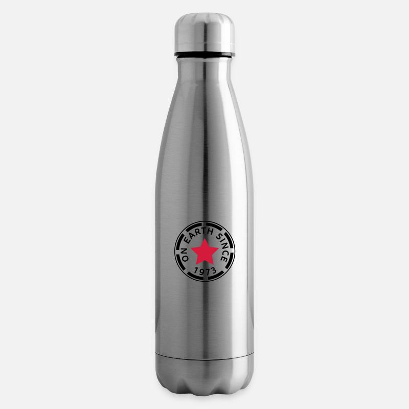 on earth since 1973 (fr) - Bouteille isotherme - argent clair