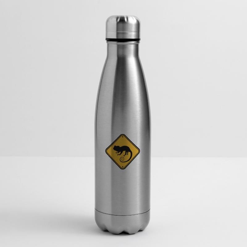 shield note caution warning caution danger con Insulated Water Bottle