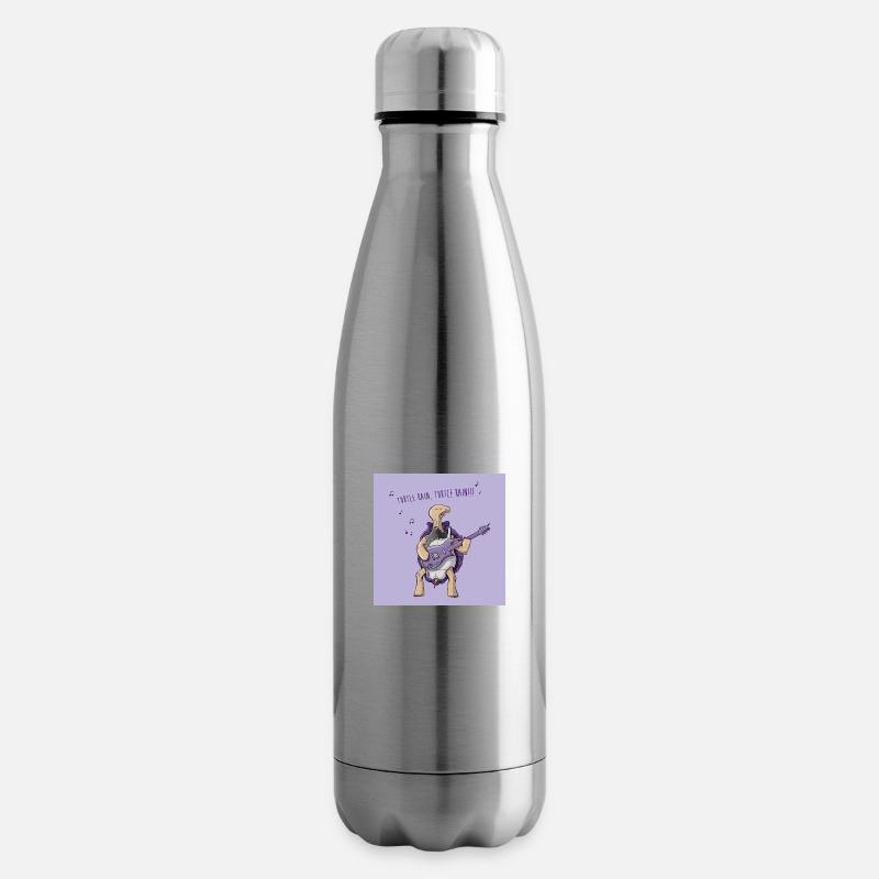 Turtle Rain affiche - Bouteille isotherme - argent clair