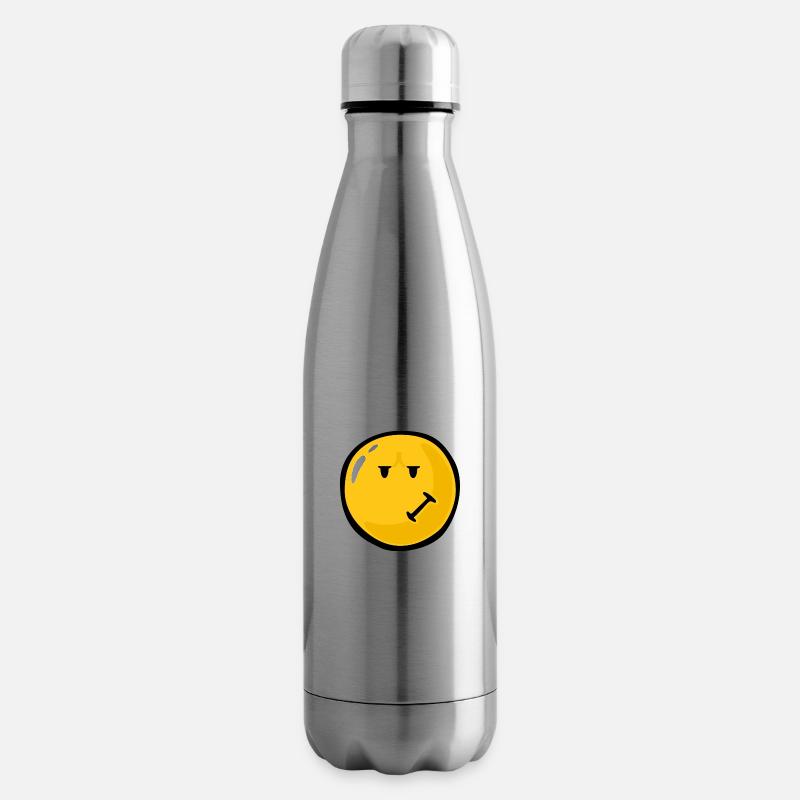 Smiley Anger Impatience - Isolierflasche - Lightsilver