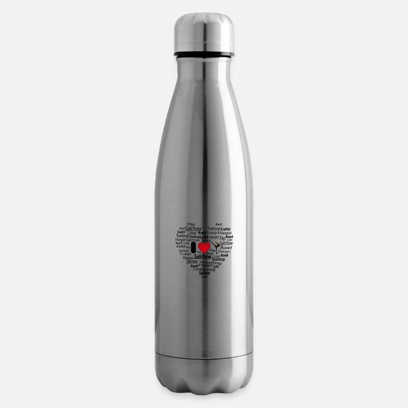 love eiskunstlauf 1 w - Isolierflasche - Lightsilver