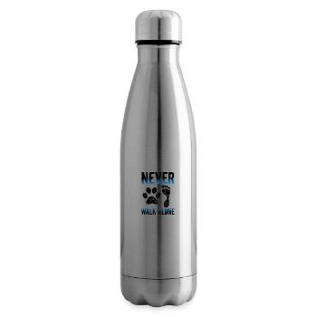 Ne marchez jamais seul - Bouteille isotherme - argent clair - Droite